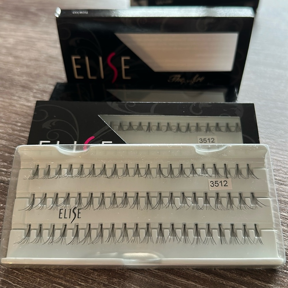 Individual lashes 3 boxes. Long version